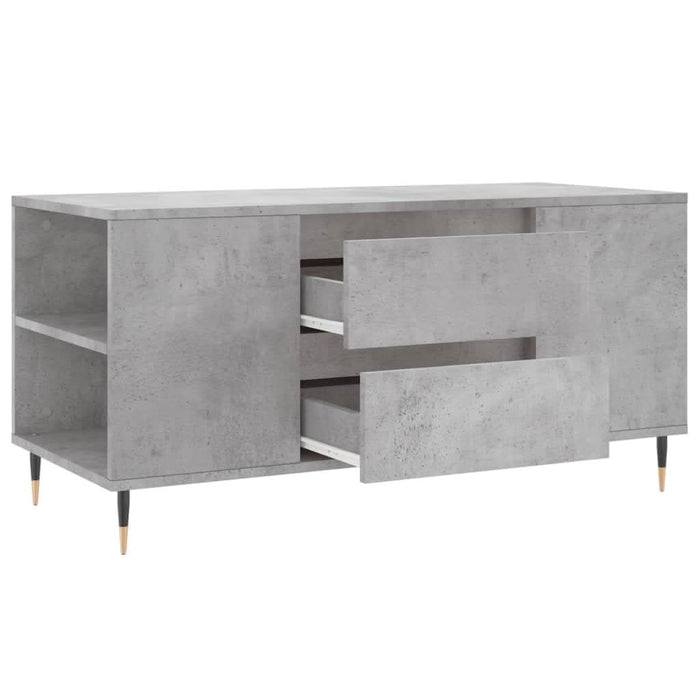 Măsuță de cafea, gri beton, 102x44,5x50 cm, lemn prelucrat - WALTI WALTI
