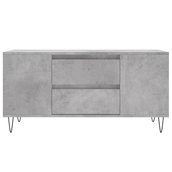 Măsuță de cafea, gri beton, 102x44,5x50 cm, lemn prelucrat - WALTI WALTI
