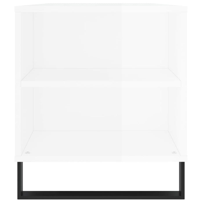 Măsuță de cafea, alb extralucios, 102x44,5x50cm, lemn prelucrat WALTI