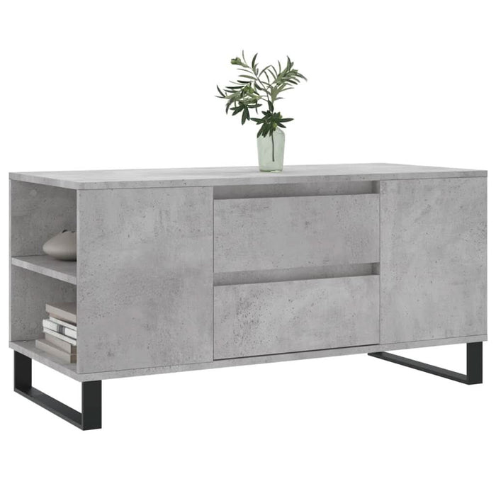 Măsuță de cafea, gri beton, 102x44,5x50 cm, lemn prelucrat - WALTI WALTI