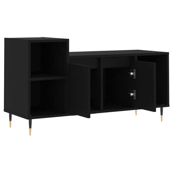 Comodă TV, negru, 100x35x55 cm, lemn prelucrat WALTI