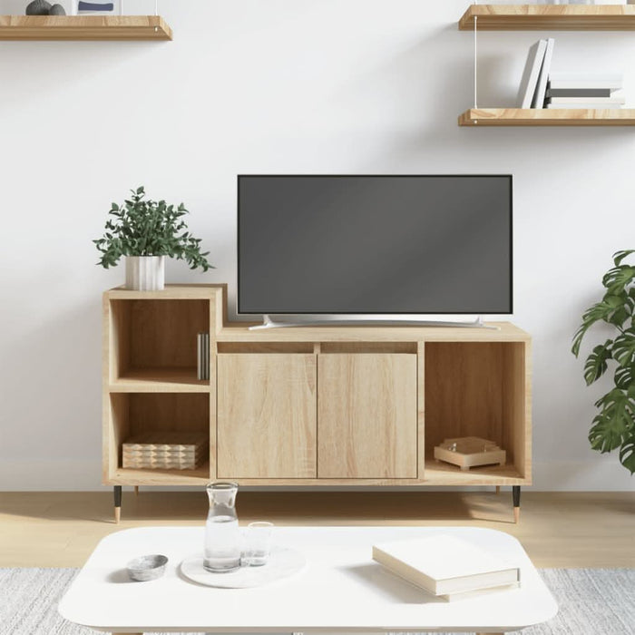 Comodă TV, stejar sonoma, 100x35x55 cm, lemn prelucrat - WALTI WALTI