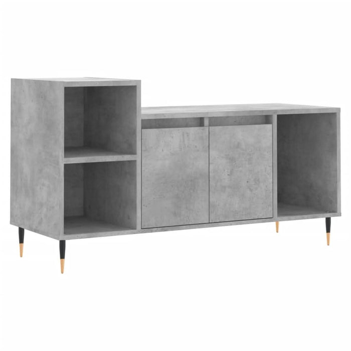 Comodă TV, gri beton, 100x35x55 cm, lemn prelucrat - WALTI WALTI