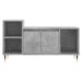 Comodă TV, gri beton, 100x35x55 cm, lemn prelucrat - WALTI WALTI