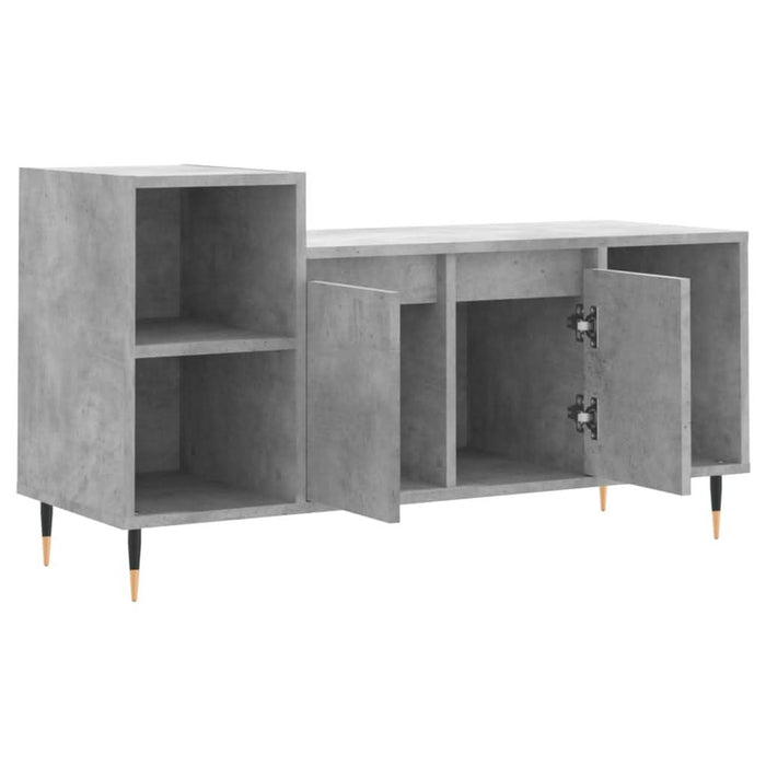Comodă TV, gri beton, 100x35x55 cm, lemn prelucrat - WALTI WALTI