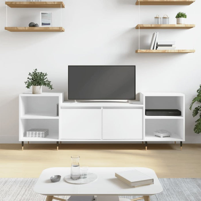 Comodă TV, alb, 160x35x55 cm, lemn prelucrat - WALTI WALTI