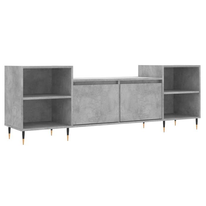 Comodă TV, gri beton, 160x35x55 cm, lemn prelucrat - WALTI WALTI
