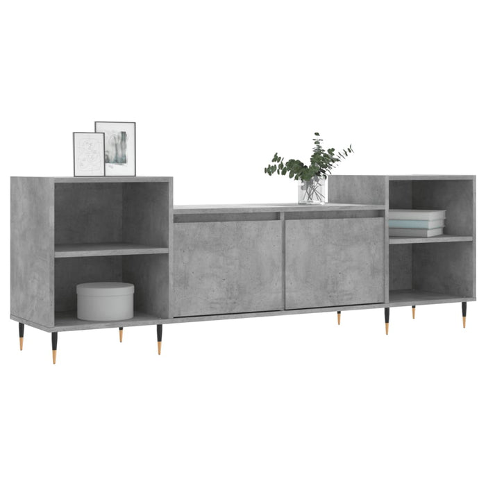 Comodă TV, gri beton, 160x35x55 cm, lemn prelucrat - WALTI WALTI