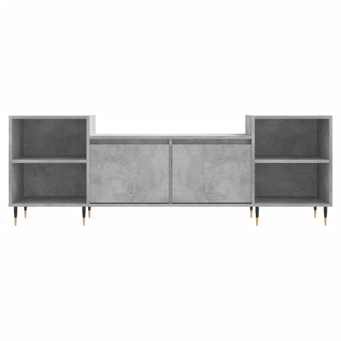 Comodă TV, gri beton, 160x35x55 cm, lemn prelucrat - WALTI WALTI