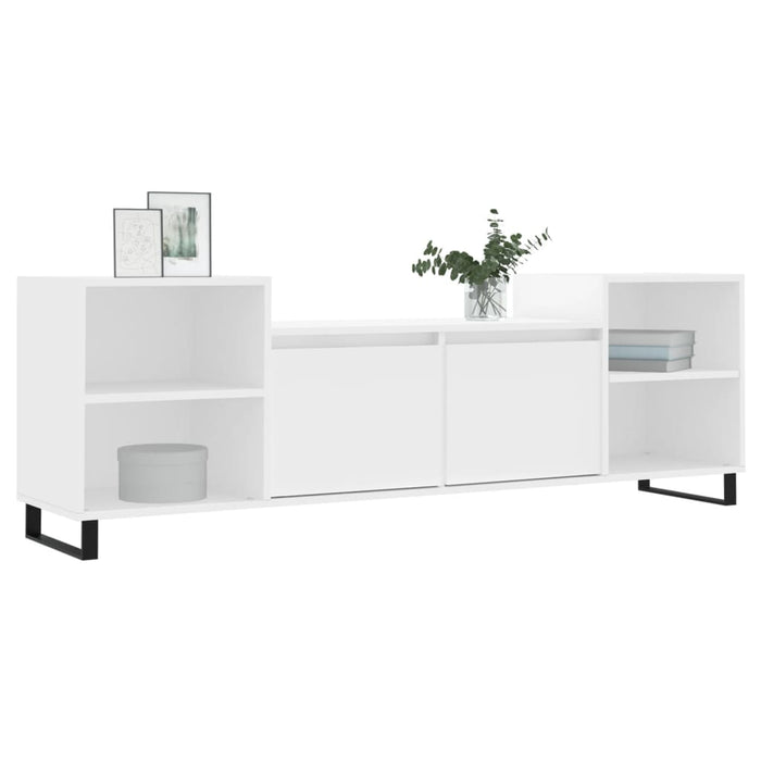 Comodă TV, alb, 160x35x55 cm, lemn prelucrat WALTI