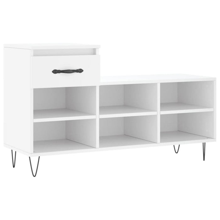 Pantofar, alb, 102x36x60 cm, lemn compozit - WALTI WALTI