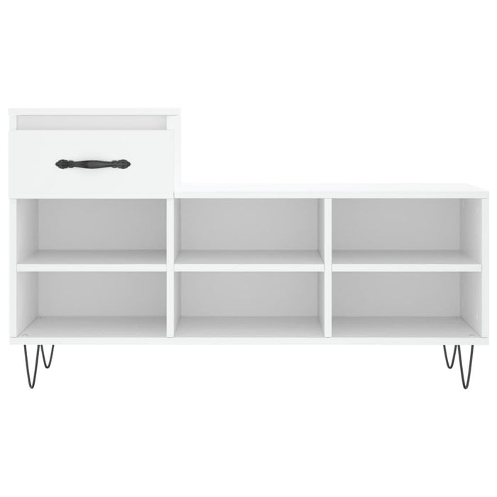 Pantofar, alb, 102x36x60 cm, lemn compozit - WALTI WALTI