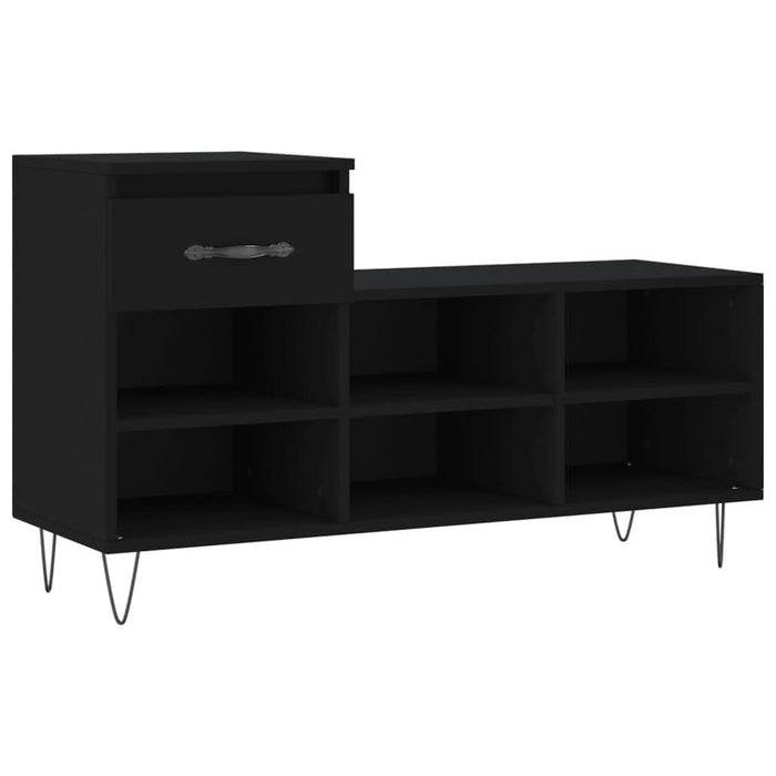 Pantofar, negru, 102x36x60 cm, lemn compozit - WALTI WALTI