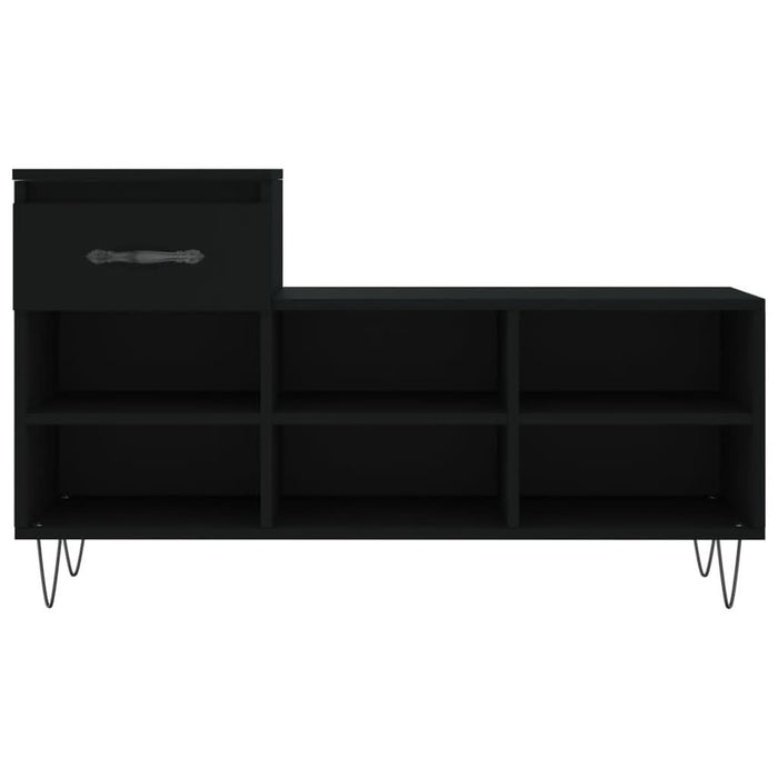 Pantofar, negru, 102x36x60 cm, lemn compozit - WALTI WALTI