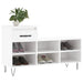 Pantofar, alb extralucios, 102x36x60 cm, lemn compozit - WALTI WALTI