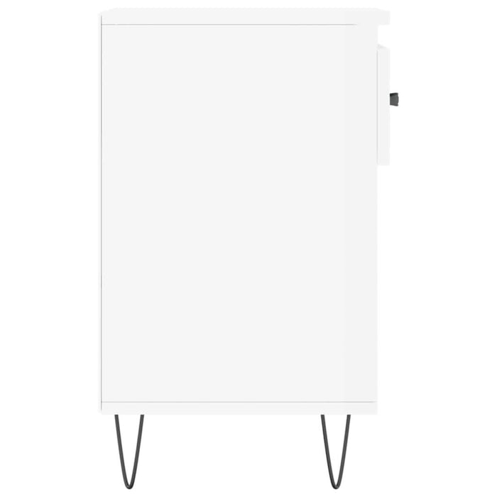 Pantofar, alb extralucios, 102x36x60 cm, lemn compozit - WALTI WALTI