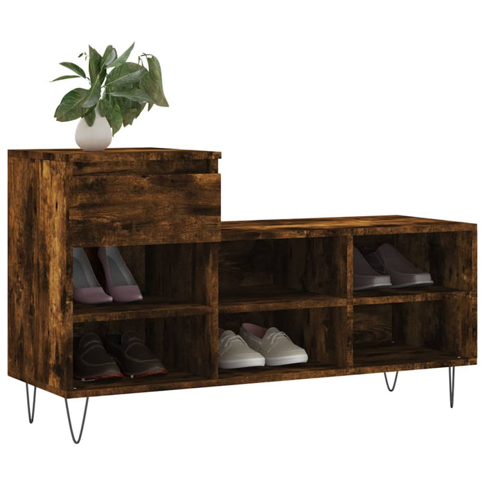 Pantofar, stejar fumuriu, 102x36x60 cm, lemn prelucrat WALTI
