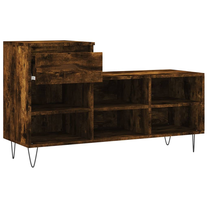 Pantofar, stejar fumuriu, 102x36x60 cm, lemn prelucrat WALTI