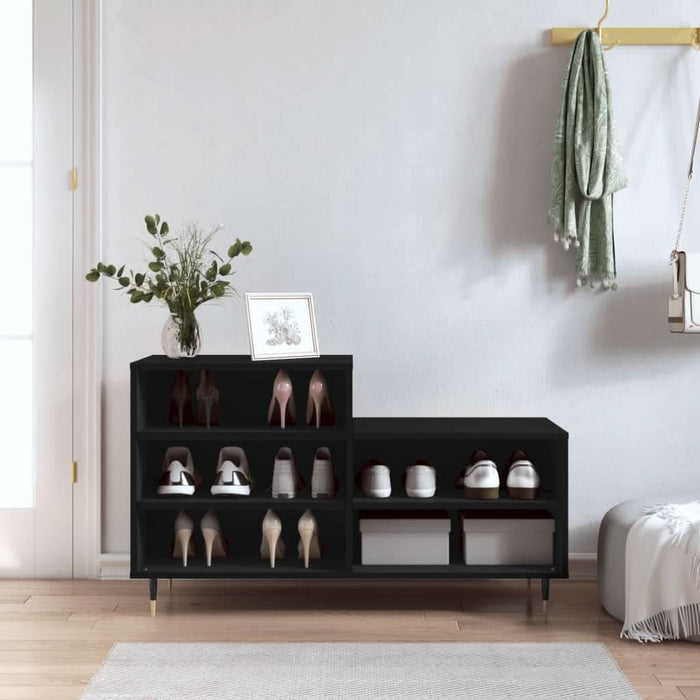 Pantofar, negru, 102x36x60 cm, lemn compozit - WALTI WALTI