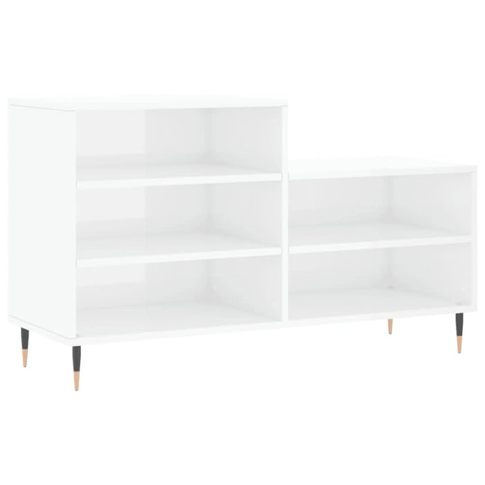 Pantofar, alb extralucios, 102x36x60 cm, lemn compozit - WALTI WALTI