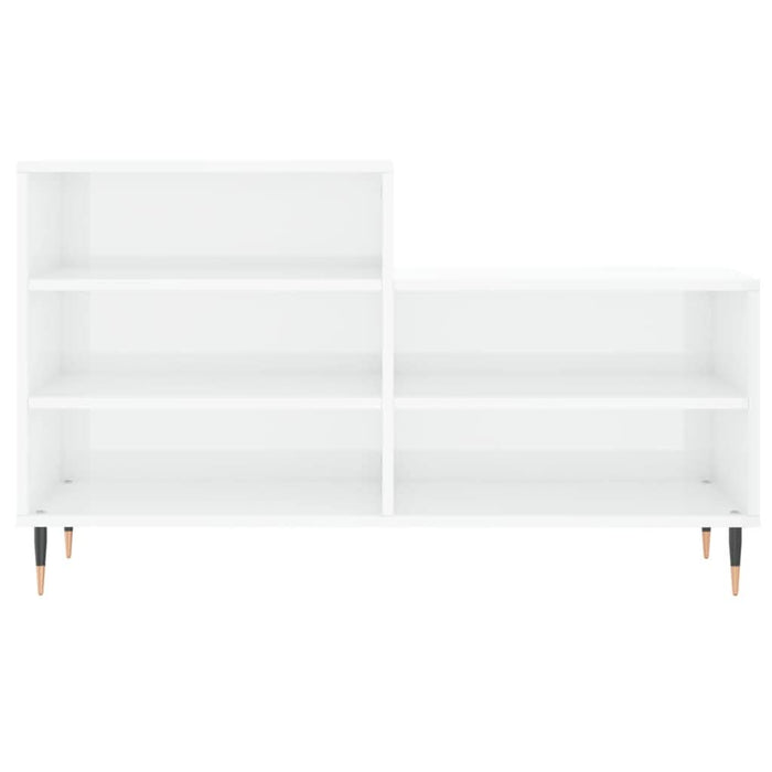 Pantofar, alb extralucios, 102x36x60 cm, lemn compozit - WALTI WALTI