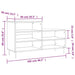 Pantofar, alb extralucios, 102x36x60 cm, lemn compozit - WALTI WALTI