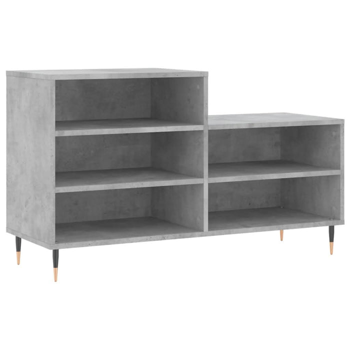 Pantofar, gri beton, 102x36x60 cm, lemn prelucrat - WALTI WALTI