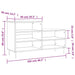 Pantofar, gri beton, 102x36x60 cm, lemn prelucrat - WALTI WALTI