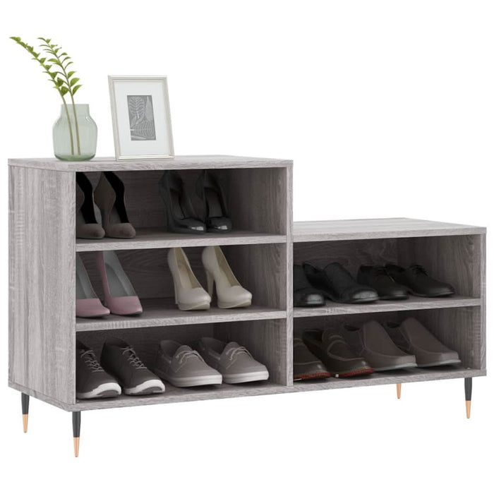 Pantofar, gri sonoma, 102x36x60 cm, lemn prelucrat - WALTI WALTI