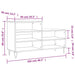 Pantofar, negru, 102x36x60 cm, lemn compozit - WALTI WALTI