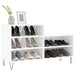 Pantofar, alb extralucios, 102x36x60 cm, lemn compozit - WALTI WALTI