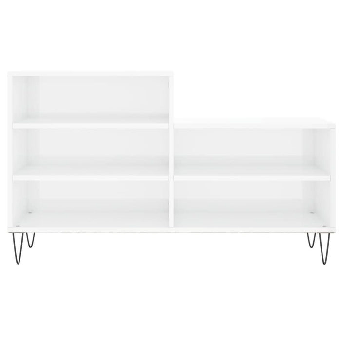 Pantofar, alb extralucios, 102x36x60 cm, lemn compozit - WALTI WALTI