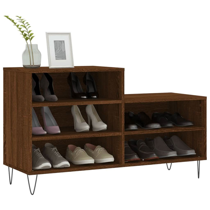 Pantofar, stejar maro, 102x36x60 cm, lemn prelucrat - WALTI WALTI