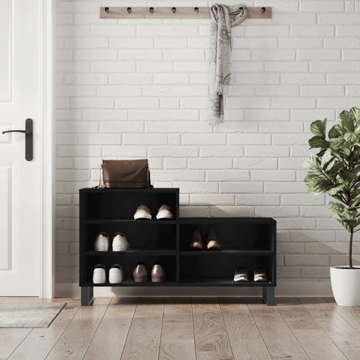 Pantofar, negru, 102x36x60 cm, lemn compozit - WALTI WALTI