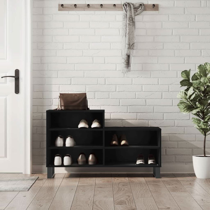 Pantofar, negru, 102x36x60 cm, lemn compozit - WALTI WALTI