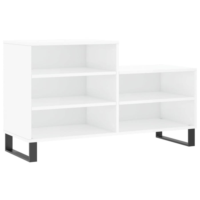 Pantofar, alb extralucios, 102x36x60 cm, lemn compozit - WALTI WALTI
