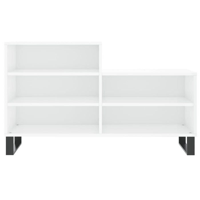Pantofar, alb extralucios, 102x36x60 cm, lemn compozit - WALTI WALTI