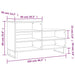 Pantofar, alb extralucios, 102x36x60 cm, lemn compozit - WALTI WALTI