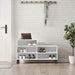 Pantofar, alb extralucios, 102x36x60 cm, lemn compozit - WALTI WALTI