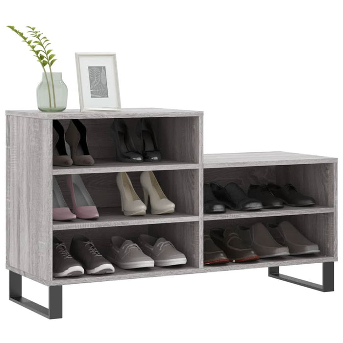 Pantofar, gri sonoma, 102x36x60 cm, lemn prelucrat - WALTI WALTI