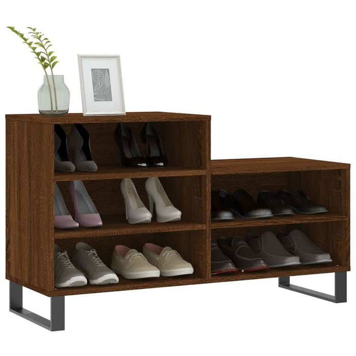 Pantofar, stejar maro, 102x36x60 cm, lemn prelucrat - WALTI WALTI
