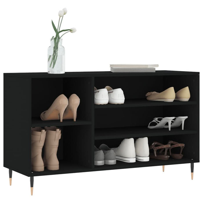 Pantofar, negru, 102x36x60 cm, lemn compozit - WALTI WALTI