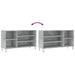 Pantofar, gri beton, 102x36x60 cm, lemn prelucrat - WALTI WALTI