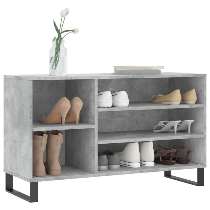Pantofar, gri beton, 102x36x60 cm, lemn prelucrat - WALTI WALTI
