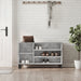 Pantofar, gri beton, 102x36x60 cm, lemn prelucrat - WALTI WALTI