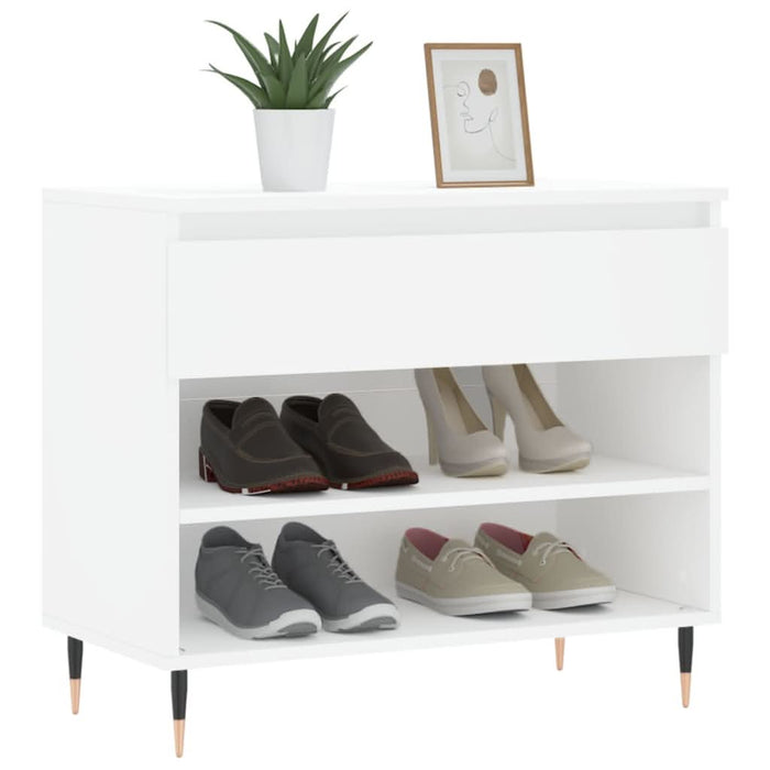 Pantofar, alb, 70x36x60 cm, lemn prelucrat - WALTI WALTI