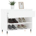 Pantofar, alb, 70x36x60 cm, lemn prelucrat - WALTI WALTI