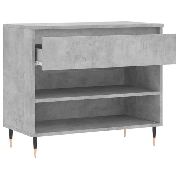Pantofar, gri beton, 70x36x60 cm, lemn prelucrat - WALTI WALTI