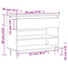 Pantofar, stejar fumuriu, 70x36x60 cm, lemn prelucrat - WALTI WALTI