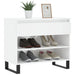 Pantofar, alb extralucios, 70x36x60 cm, lemn prelucrat - WALTI WALTI